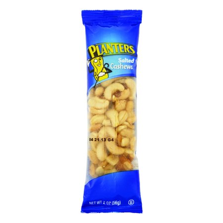 PLANTERS Salted Cashews 2 oz Tube bag 549750